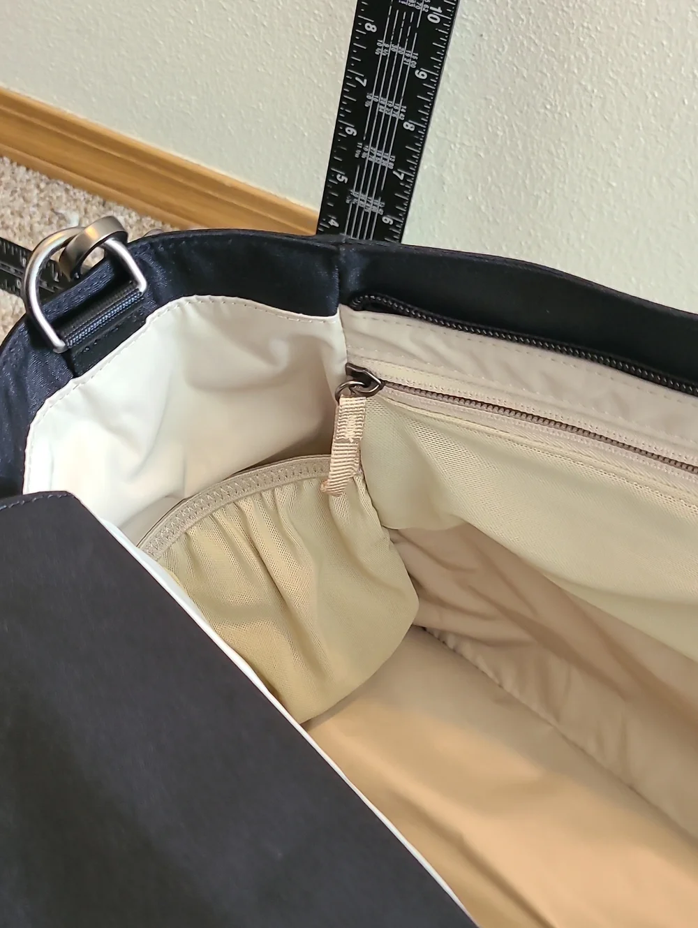 orbitkey Black Unisex Laptop Tote Bag with Shoulder Strap